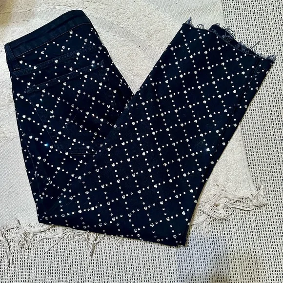Topshop Strait Rhinestone Jeans - Picture 11 of 11